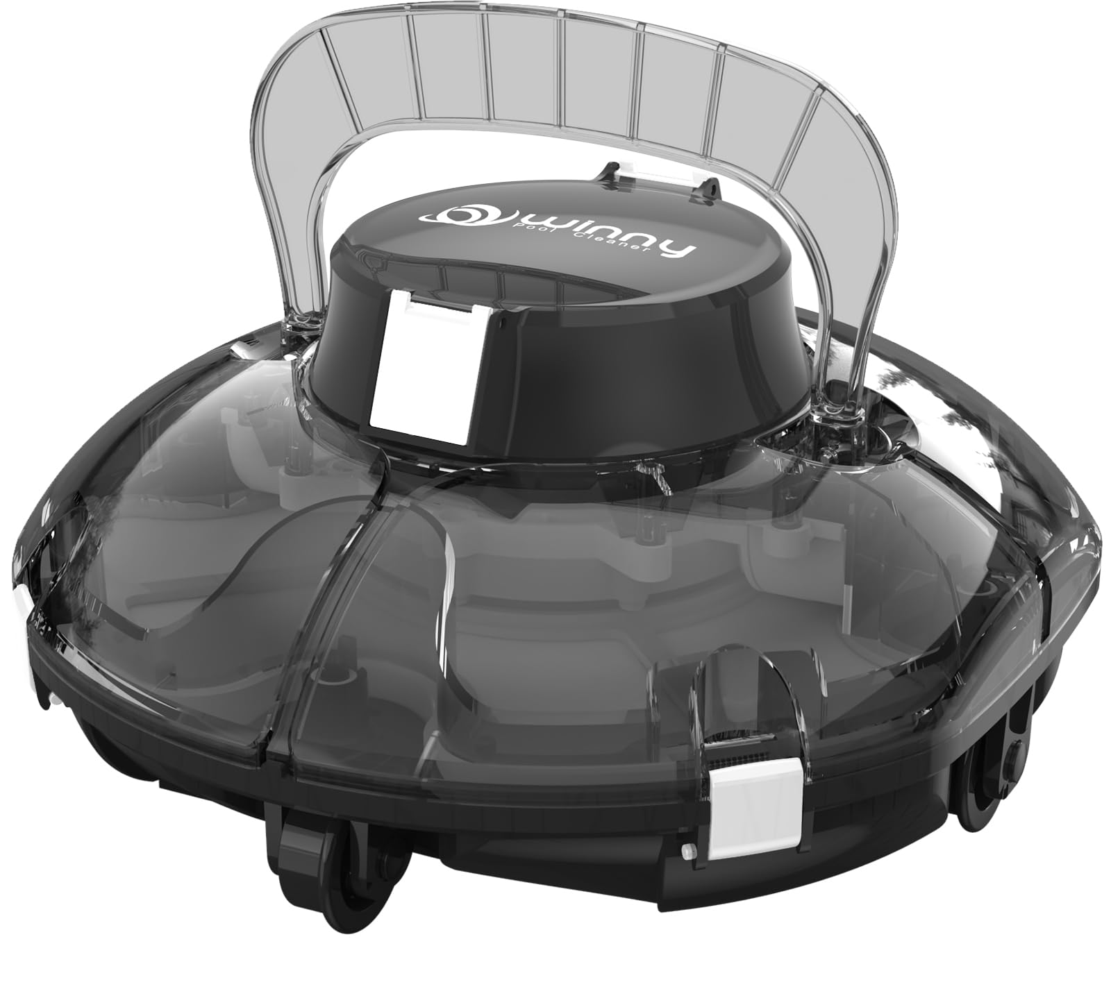 Photo 1 of (2025 Upgrade) Cordless Robotic Pool Cleaner, Lasts 80 Min, Automatic Vacuum for Above-Ground Pools up to 645 Sq.ft,Portable, Self-Parking (Black and White)