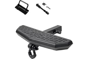 IIIREENO 24" Hitch Step Armor Fit for 2" Hitch Receiver Pickup Truck&Trailer&SUV Rear Bumper Guard Protector|Anti-Slip Design&with Traction Function | with Pin Lock and Stabilizer