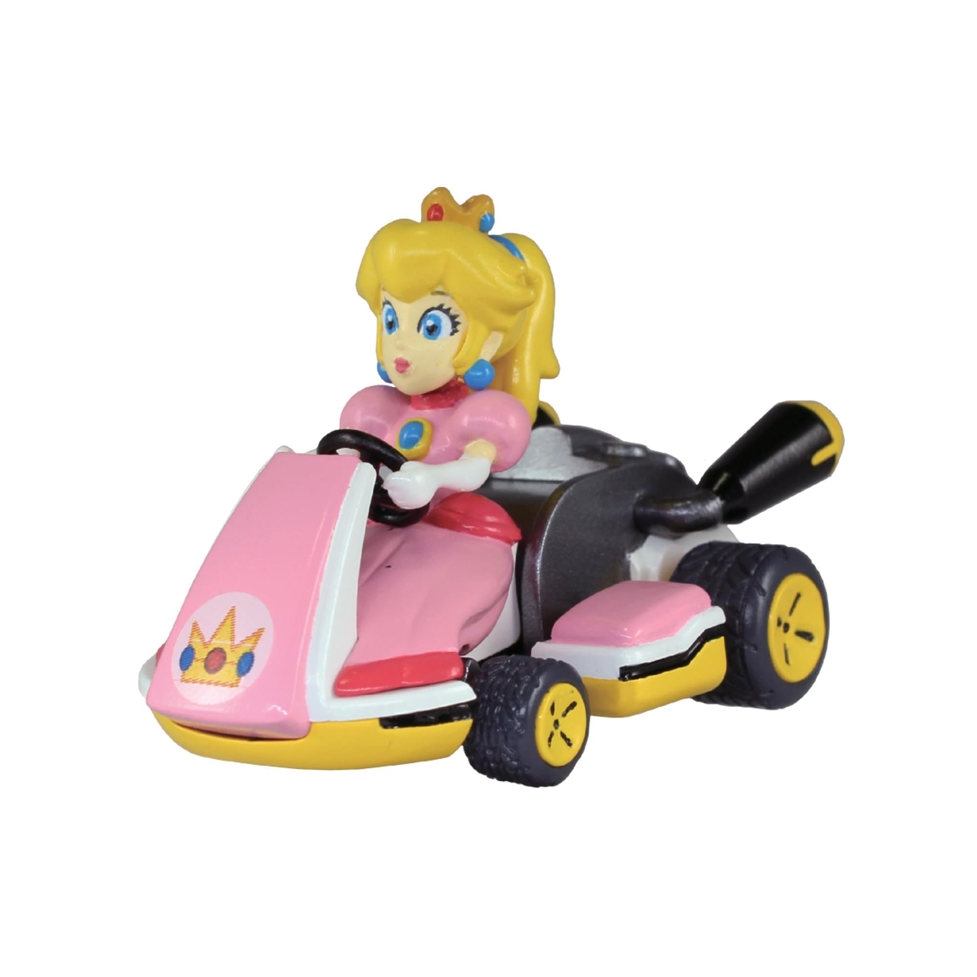 TOMY Mario Kart Pull Back Racers - Nintendo Mario Toys Including Mario, Luigi, Wario, Princess Peach, Bowser, Toad, and Yoshi - 10 Count - Video Game Collectibles - Ages 5 Years and Up