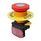 STARELO 22MM 1NC Red Mushroom Emergency Stop
