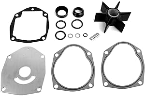 MARKGOO 8M0100526 Water Pump Impeller Repair Kit for Mercury Verado Mariner Force Outboard 4-Stroke Mercruiser Alpha One Gen 2 Stern Drive Replacement Quicksilver 8M0100527 47-43026Q06 Sierra 18-3265
