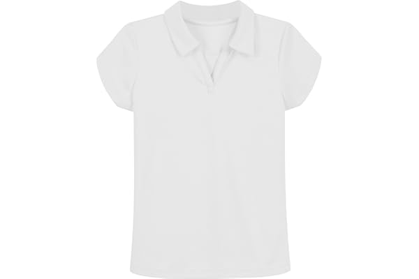 Nautica Girls' Short Sleeve Performance Polo