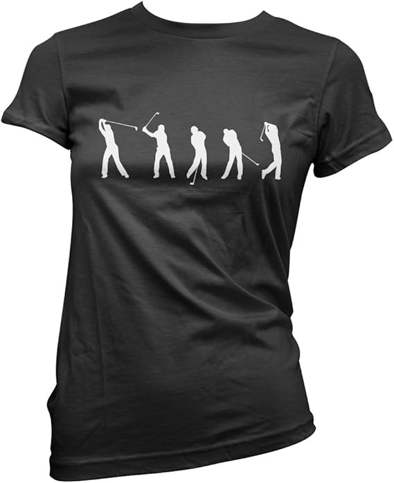 Golf Swing - Golfer Golfing Gift - Womens T-Shirt : Amazon.co.uk: Clothing