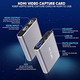 PyleUsa PLINK1 Full HD 1080p 4K HDMI Capture Card USB Audio Video Low Latency view 2