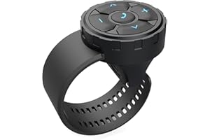 MOUDOAUER Cell Phone Wireless Bluetooth 5.3 Remote Controller for Motorcycle Bicycle, Selfie Music Control Start Switch