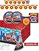 Fire Truck Party Supplies - Plates, Napkins, Cups, Tablecloth and Banner for 16 People - Firefighter Party Decorations - Perfect for Fireman Birthday Party!