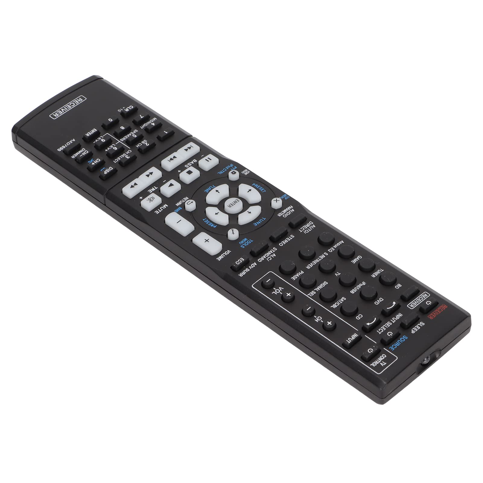Goshyda Remote Control, Replacement Sensitive Remote Controller, Suitable for Pioneer AXD7690 VSX323K VSX423 VSX‑322‑K VSX‑523‑K Receivers