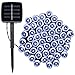 YHYY LED String Christmas Lights,39ft 100LEDs 8 Modes Outdoor Waterproof Solar Powered Fairy Lights for Garden Home Party Bedroom Xmas Outdoor Decoration (Cold White)