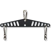 KORIKAHM Multi-Grip LAT Pull Down Bar for Home Gym Fitness, Spreader Plate LAT Pulldown Attachments for Pulley System Cable Machine, Double to Single Cable Attachment Exercise Handle