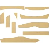 Novabright 1 Set/10 Pcs Adirondack Chair Templates Kit for Woodworking | Craft Projects 7/32 Inch MDF Precision Cut Templates Gift for Woodworking Enthusiasts to Build DIY Adirondack Chair Making