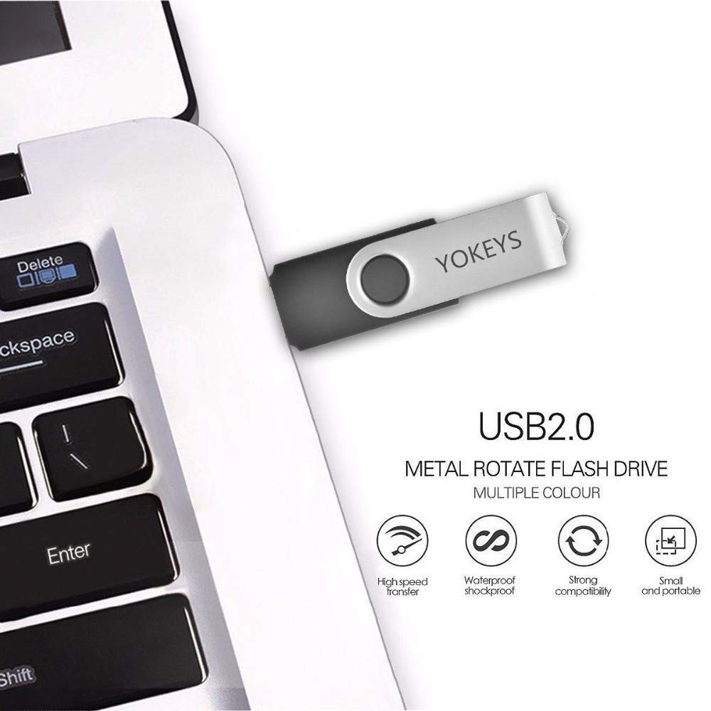 USB Flash Drive 2 Pack 32GB USB 2.0 Thumb Drives Jump Drive Fold Storage Memory Stick Pen, Flash Stick