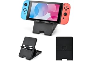 DLseego Switch Stand Suitable for Switch OLED/Switch/Switch Lite, Cute Angle Adjustable Holder Kickstand, Portable Foldable N