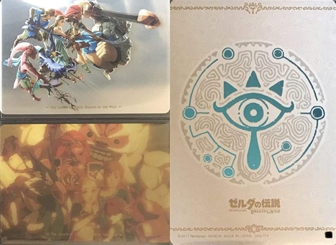 Amazon ゼルダの伝説 ブレスオブザワイルド カード キャンディ シークレット 2種 リンク ゼルダ リーバル ウルボザ ミファー ダルケル 数量3 アニメ 萌えグッズ 通販