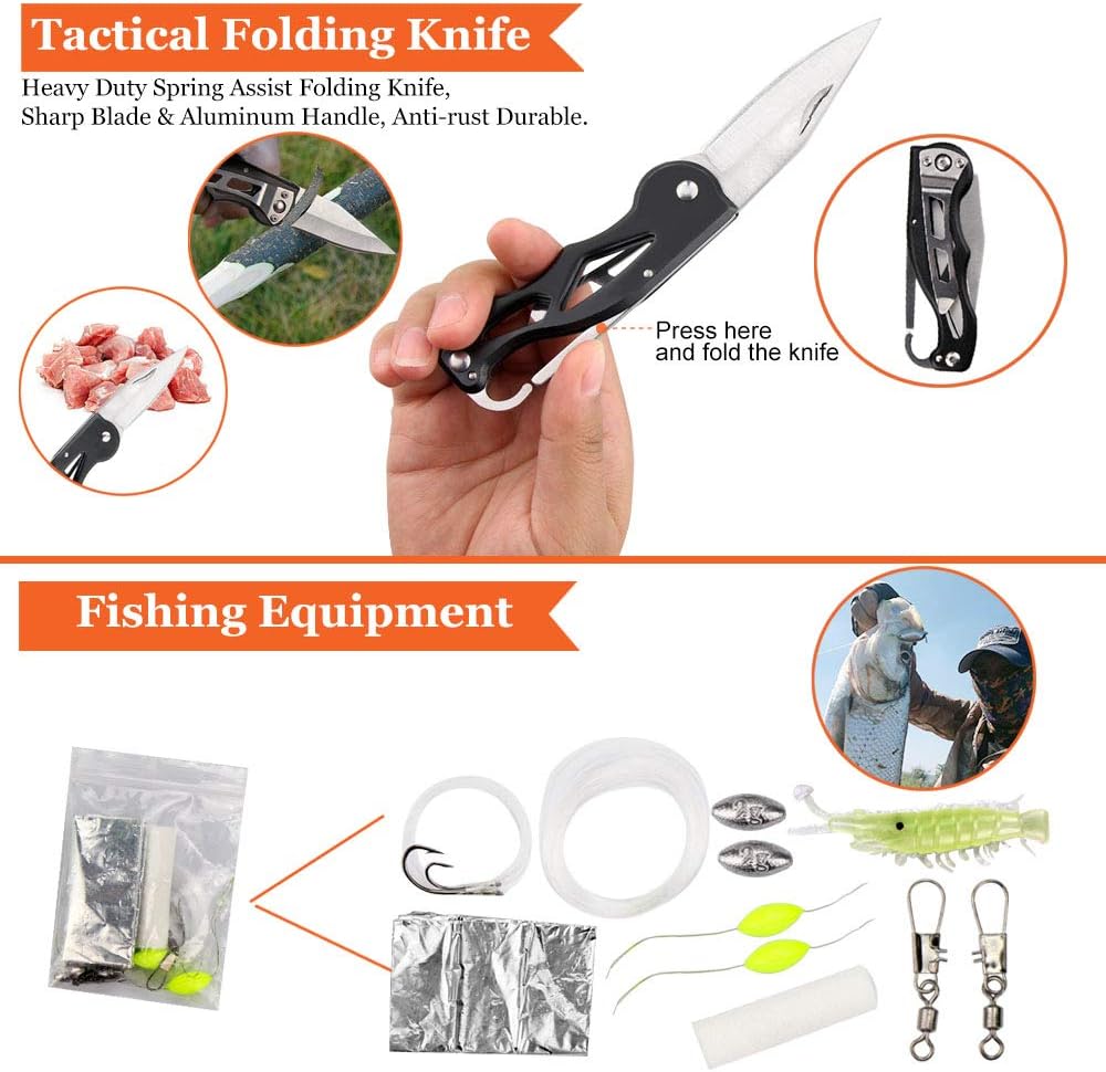 Monoki First Aid Survival Kit, 302Pcs Tactical Molle EMT IFAK Pouch Outdoor Gear EDC Emergency Survival Kits First Aid Kit Trauma Bag for Hiking Camping Hunting Car Travel or Adventures : Sports & Outdoors