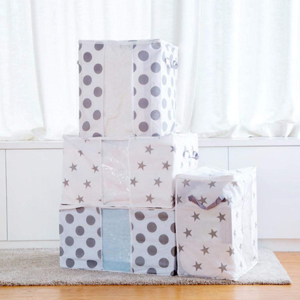 Vividy Portable Cabinets Clothes Quilts Storage Bag Foldable Luggage Organizer Box Space Saver Bags