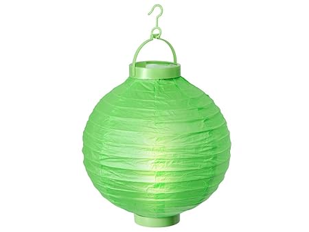 Alsino LED Papier Lampion Papierlaterne Laterne 20 cm Gartendeko Dekoration, Variante wählen:L-03 grün