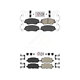AmeriBRAKES Front Rear Ceramic Disc Brake Pads Kit