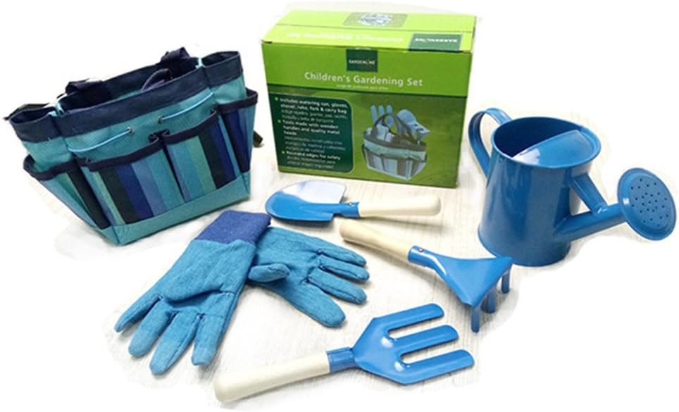 Mikiya Little Gardener Tool Set with Bag Kids Children Gardening Boys Girls Gift Toys