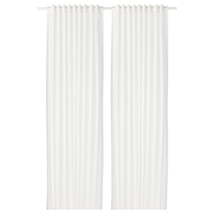 Ikea Asia Vivan Curtains 1 Pair White Amazon Co Uk Kitchen Home