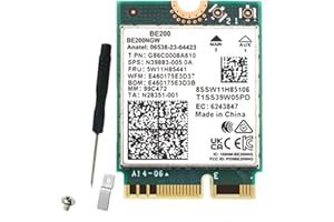 Yaregelun WiFi 7 BE200 BE200NGW WiFi Card BT 5.4 802.11AX Tri-Band M.2 NGFF Wireless Network Adapter for Win10/11 Accessories