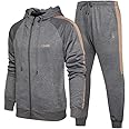 Lavnis Men's Casual Tracksuit Long Sleeve Running Jogging Athletic Sports Set