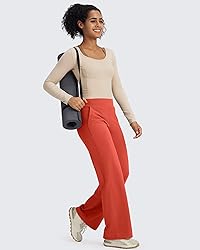 G4Free Wide Leg Pants Woman Yoga Pants with Pockets