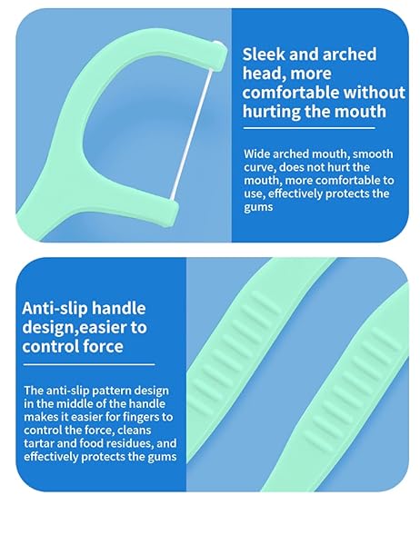 GENERIC DENTAL FLOSS PICKS HIGH TOUGHNESS TOOTHPICKS STICKS 100 PCS – IDEAL FOR FAMILY, HOTEL, AND TRAVEL – ORAL HYGIENE ESSENTIAL, GREEN