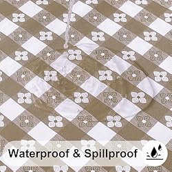 Spotjoy Rectangle Picnic Table Cloth, Waterproof