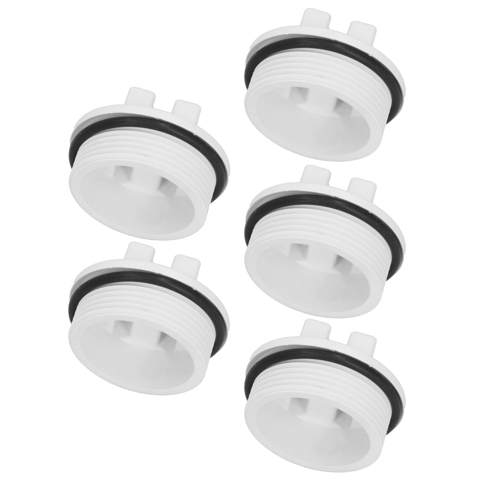 Gsycle 5PCS Threaded Pool Spa Winterizing Plug, 1.5 Inch Drain Plug Pool Jet Plug Pool Skimmer Plug Pool Filter Drain Plug Pool Supplies for Winterizing Pools During Winter Season