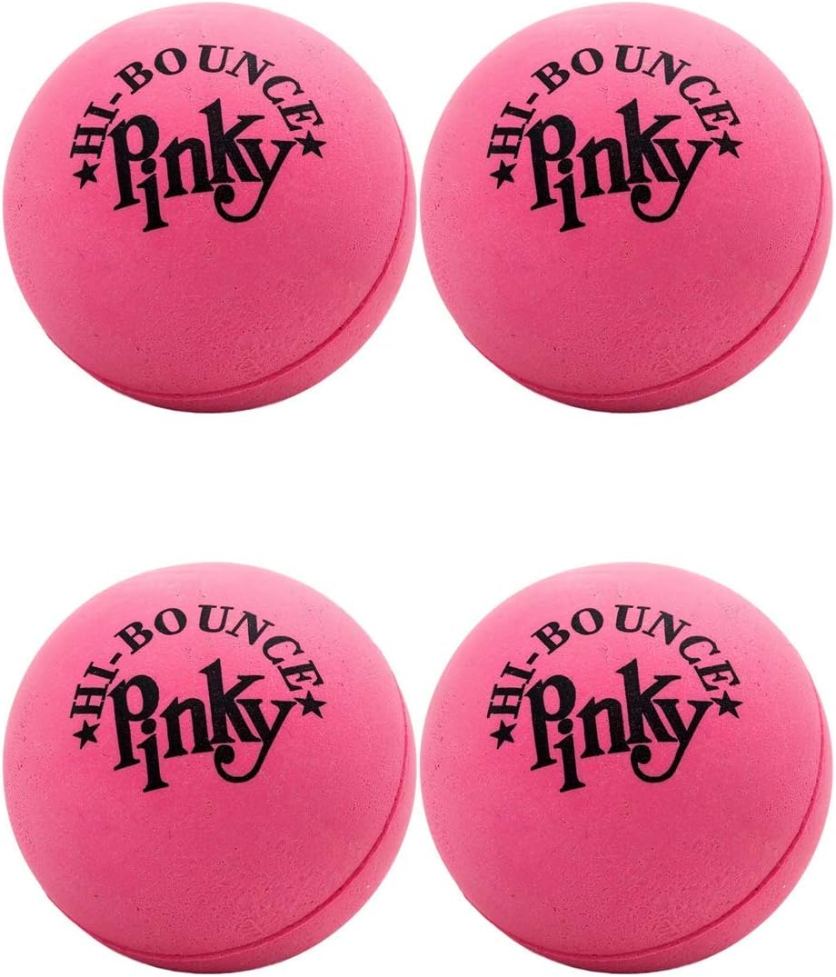 pink rubber balls