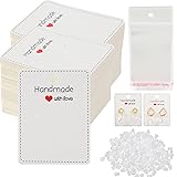 Femtindo 150 Pack Earring Cards for Jewelry