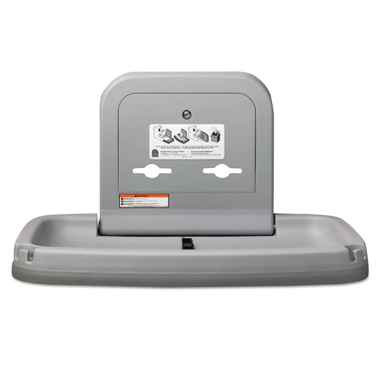 Koala Kare KB20001 Horizontal Wall Mounted Baby Changing Station, Grey
