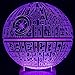 MeiTuKanKan 3257 the Force Awakens Multi-Colored Table Lamp 3D Death Star Bulbing Light for Star Wars Fans