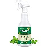 Peppermint Oil Insect Repellent Spray 16 OZ, Natural Indoor & Outdoor Bug Control for Spiders, Ants, Roaches, and More, Kids and Pets Safe, Suit for Garage Kitchen Attic Patio Basement