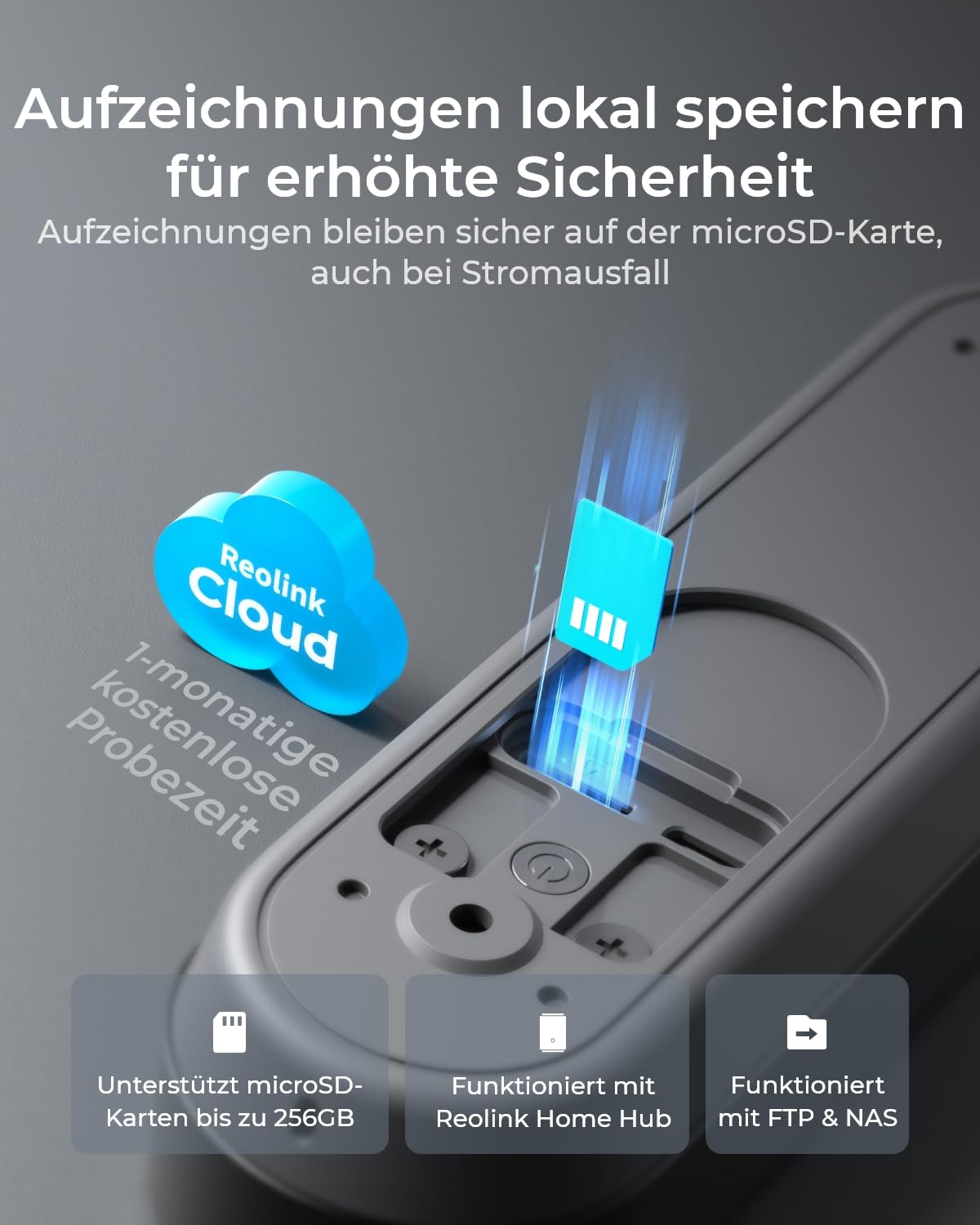 Reolink Video Doorbell, 2K Akku Türklingel mit Cam, 1:1 Kopf-bis-Fuß-Sicht 5