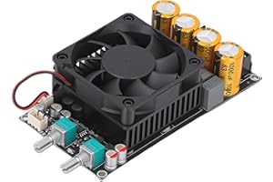 Cryfokt Active Subwoofer Amplifier Board, 600W Power Amplifier Module with TPA3255 Chip and Silent Fan, for Bluetooth Audio a