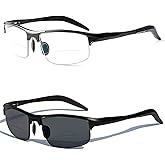Aluminum Magnesium Multifocal Lens Reading Glasses Men Presbyopia Hyperopia Bifocal Glasses Sun Photochromic Sunglasses NX
