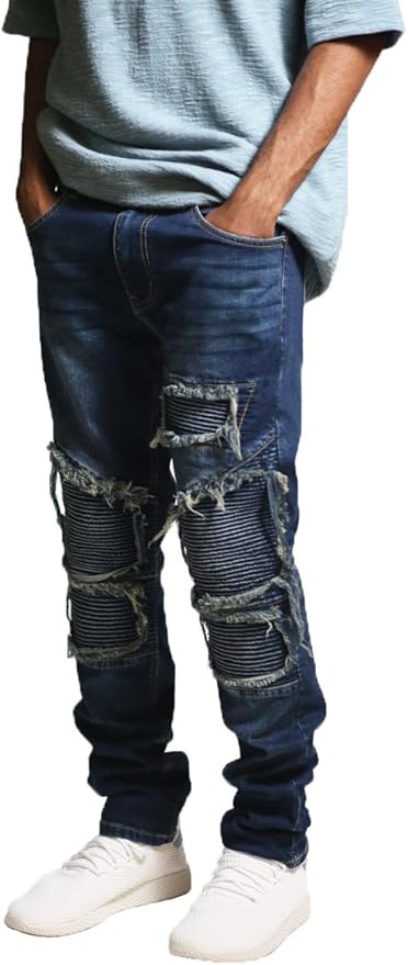 kdnk distressed moto jeans
