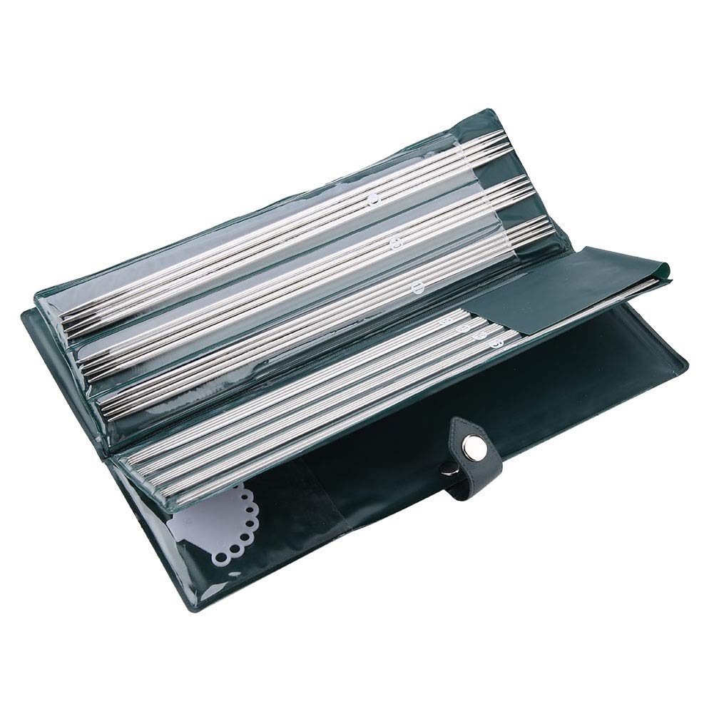 44-Piece Double Point Straight Knitting Needles Set - 25cm & 36cm Multi-Size - Professional Sweater Knitting Tools - Perfect for Handmade Knitwear Crafting