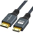 Twozoh Mini HDMI to Mini HDMI Cable, (C Type) Mini HDMI Male to Mini HDMI Male Cable, HDMI Mini Male to Male Cord Support 3D 4K/1080P (30CM)