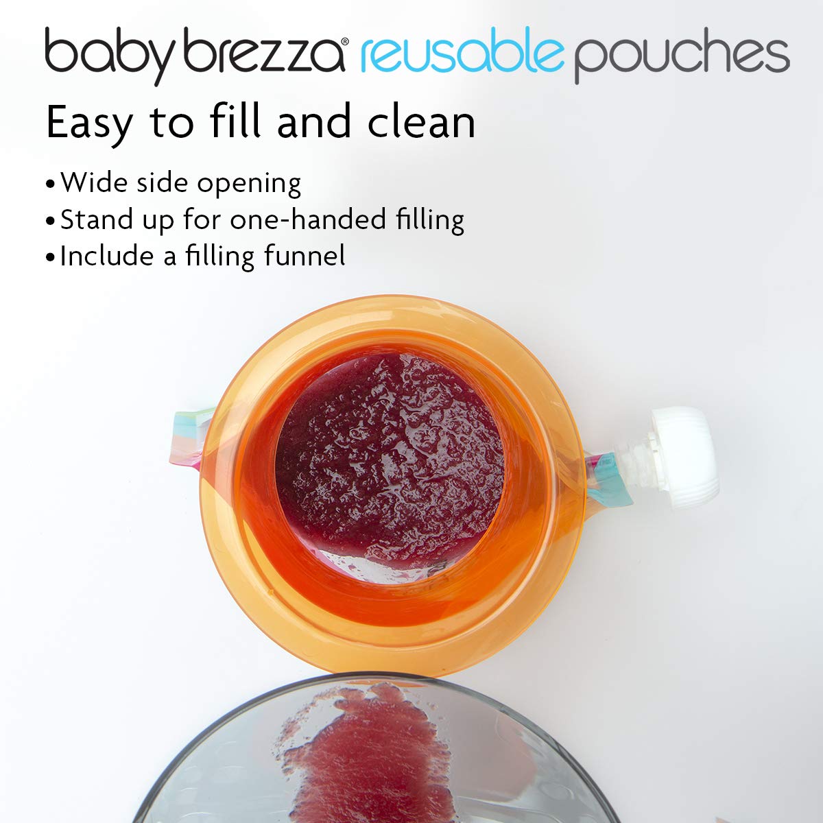 baby brezza reusable food pouches
