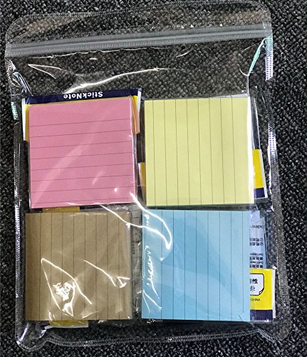 Self-Stick Notes,Post-it Sticky Notes, Colorful Bookmark, 3 in x 3 in, 45 Sheets per pad, 8Pads/Pack