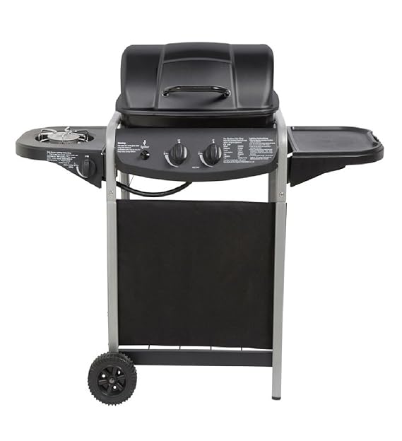 2 Burner Gas BBQ with Side Burner Amazon.co.uk Garden & Outdoors