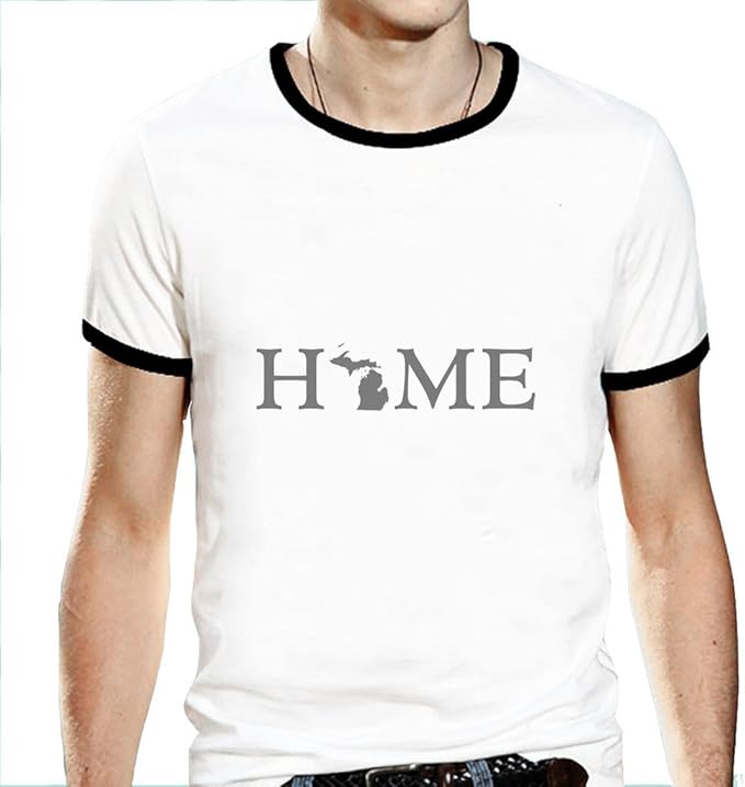 Amazon Backdesert Mens T Shirt Sayings Detroit Midwestern Shirts Size 2XL White Clothing