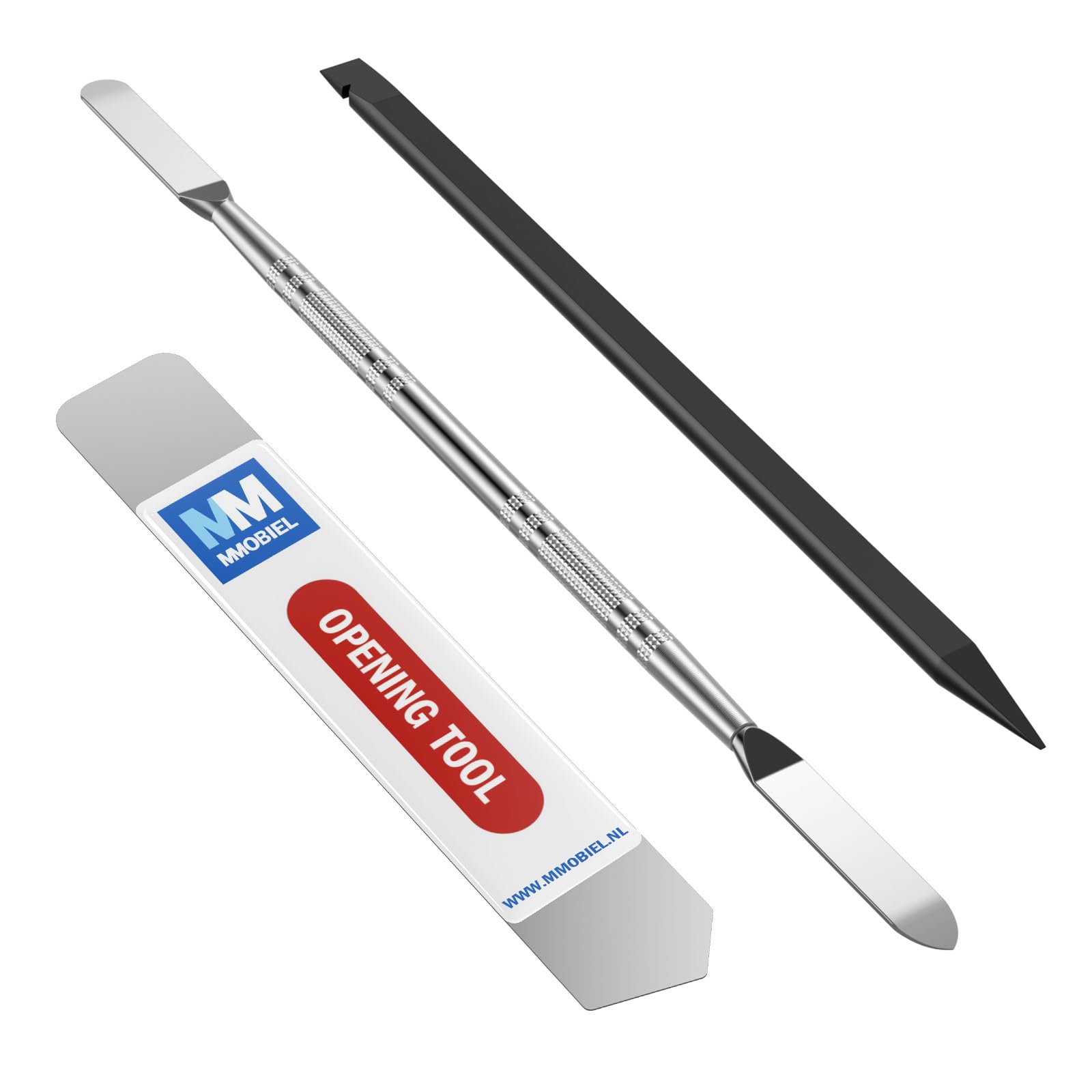 MMOBIEL 3 Piece Professional Repair Set Tool Kit Including Spudger Opening Tool Metal Pryer and Non-Conductive Nylon Plastic Pryer