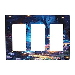 Tewujay Decorative Covers Wall Plate Mushroom Fairy