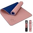 Yoga Mat Non Slip, Eco Friendly Fitness Exercise Mat with Carrying Strap,Pro Yoga Mats for Women,Workout Mats for Home, Pilates and Floor Exercises