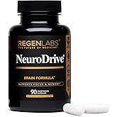 Regen Labs NeuroDrive Memory & Focus Supplement - Boost Brain Focus, Mental Health & Brain Fog | Natural Doctor Approved - Brain Nootropic, Phosphatidylserine, Centrophenoxine, Bacopa - 90 Capsules