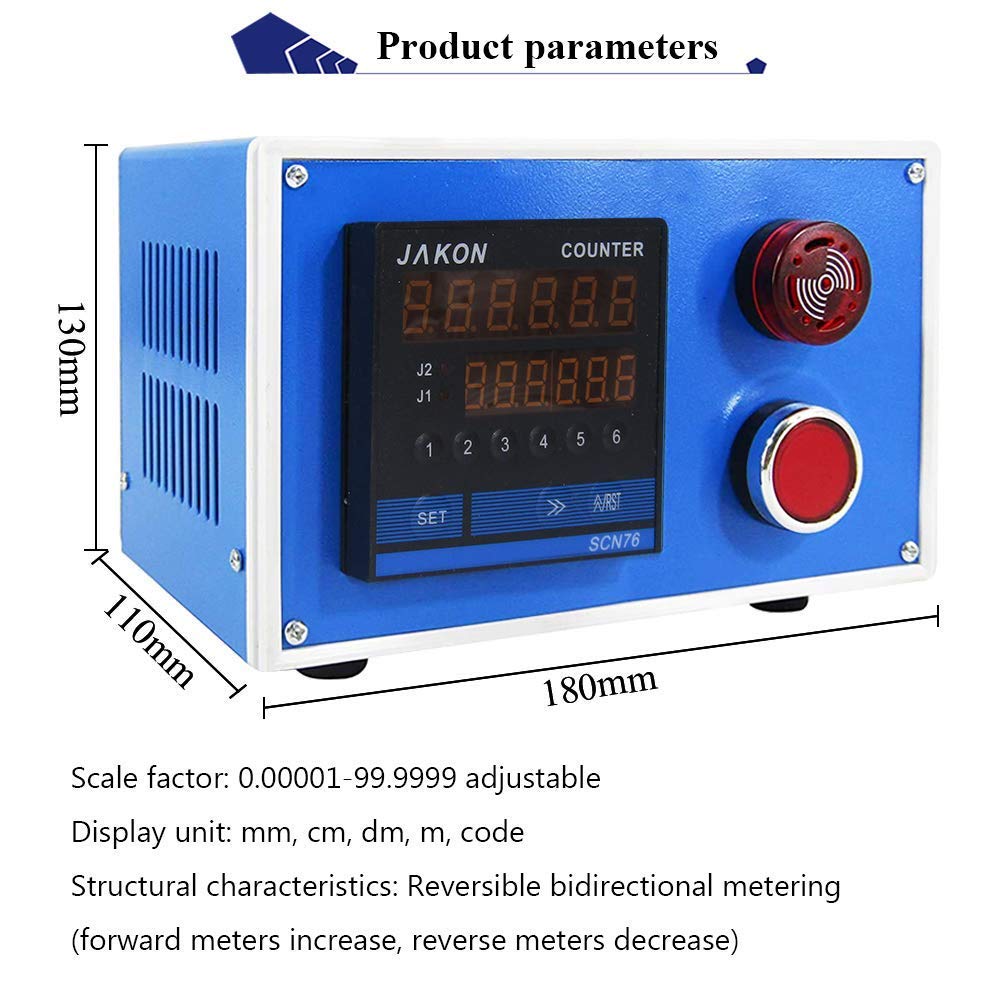 YJINGRUI Length Meter Counter Digital Length Meter with Wheel Roller Switchable for Meter and Yard - Image 3