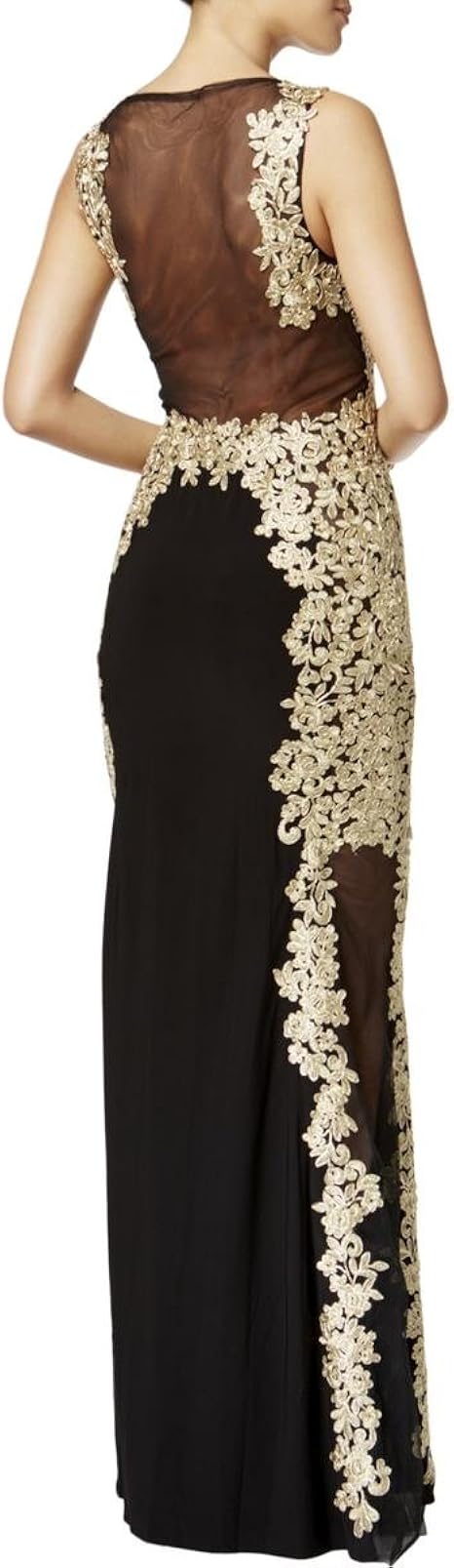 betsy adam gold dress